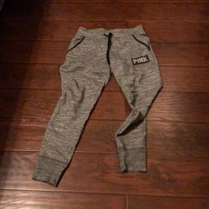 Marled gray joggers